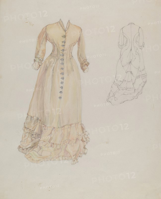 Wedding Dress, c. 1937. Creator: Arelia Arbo.