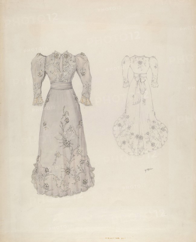 Dress, c. 1937. Creator: Arelia Arbo.