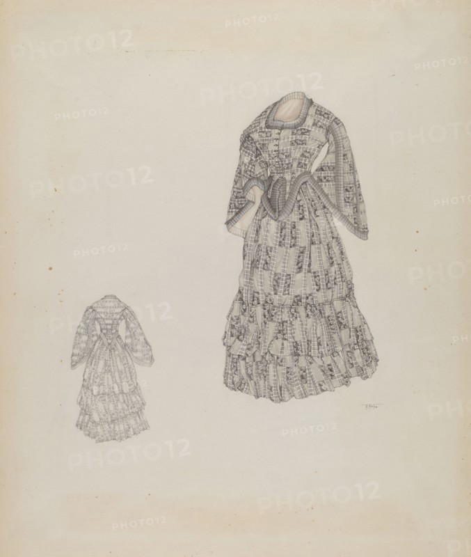 Dress, c. 1937. Creator: Arelia Arbo.
