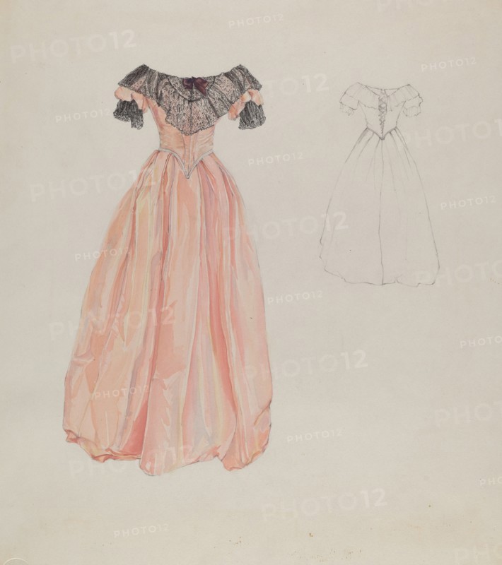 Dress, c. 1937. Creator: Arelia Arbo.