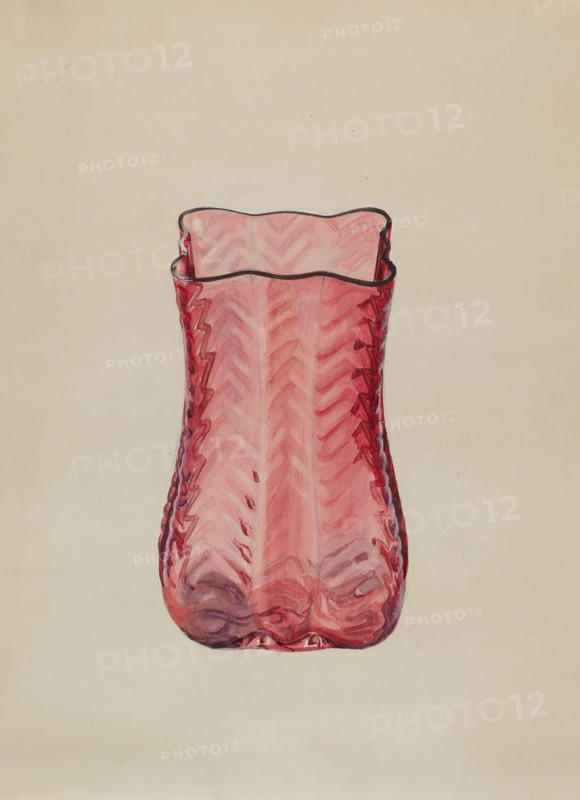 Ruby Vase, c. 1936. Creator: Ralph Atkinson.