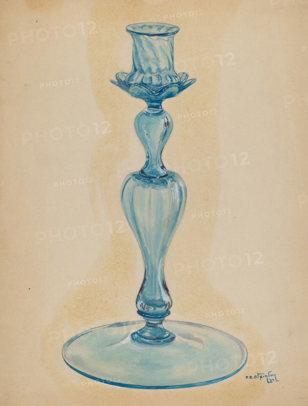 Candlestick, 1937. Creator: Ralph Atkinson.
