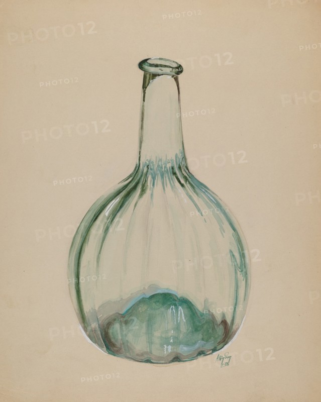 Blown Bottle, 1937. Creator: Ralph Atkinson.