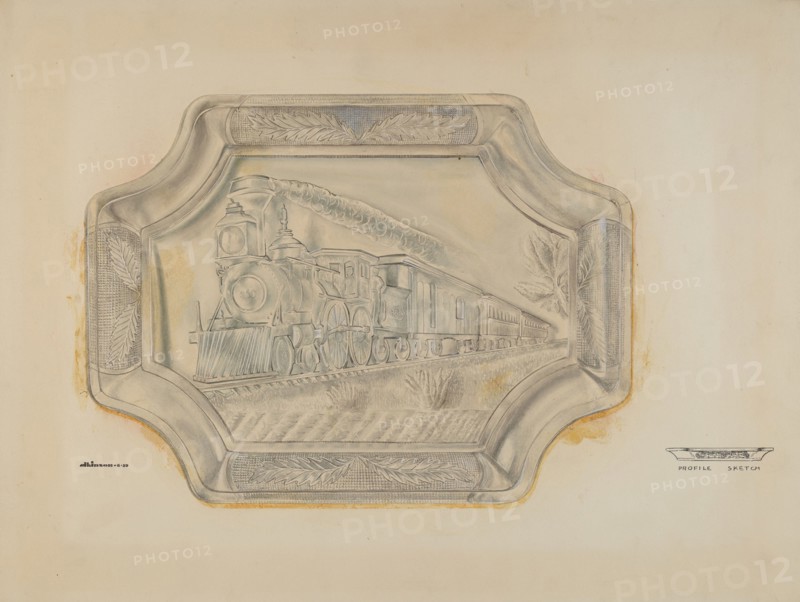 Railroad Platter, 1939. Creator: Ralph Atkinson.