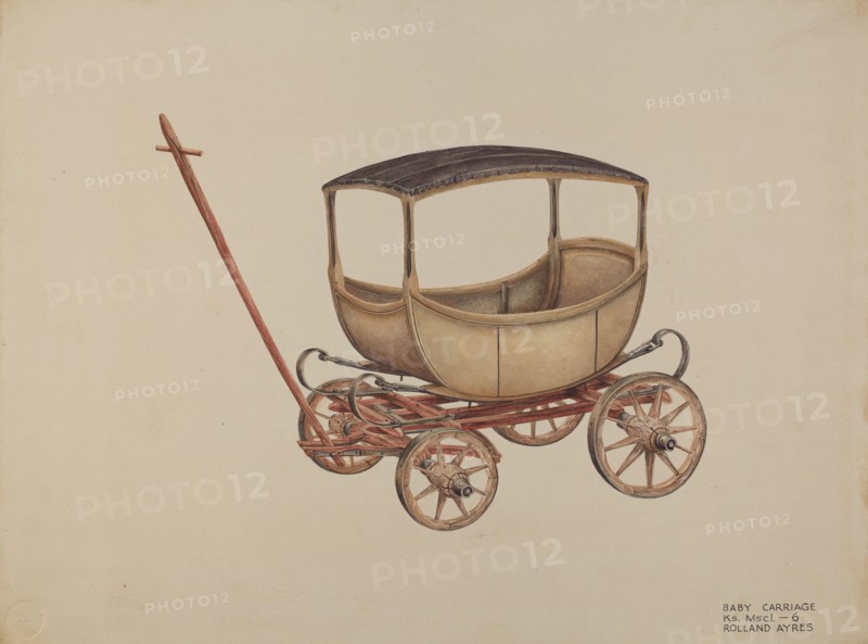 Baby Carriage, 1935/1942. Creator: Rolland Ayres.