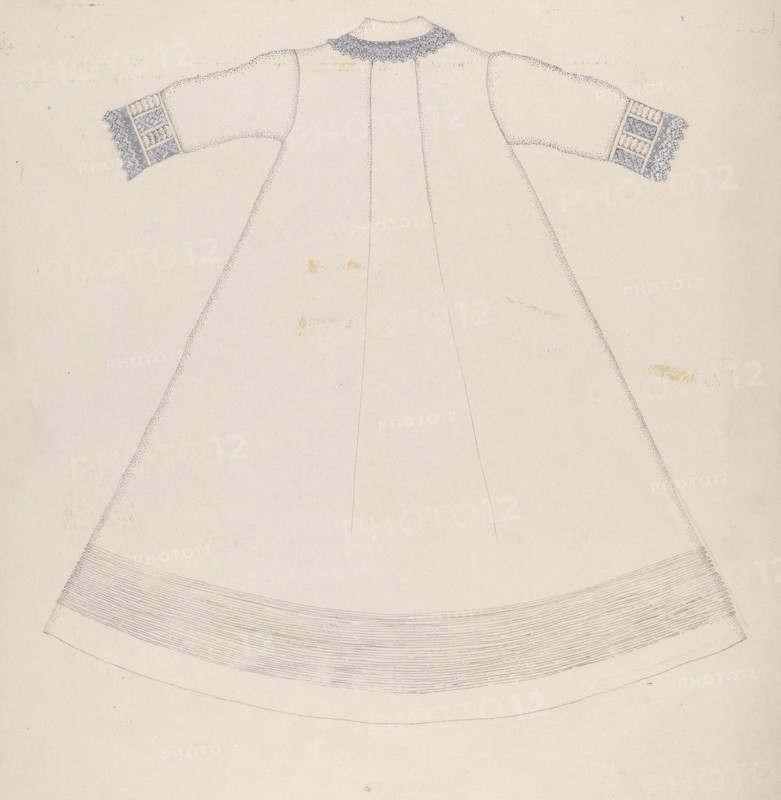 Nightgown (Back View), c. 1936. Creator: Evelyn Bailey.