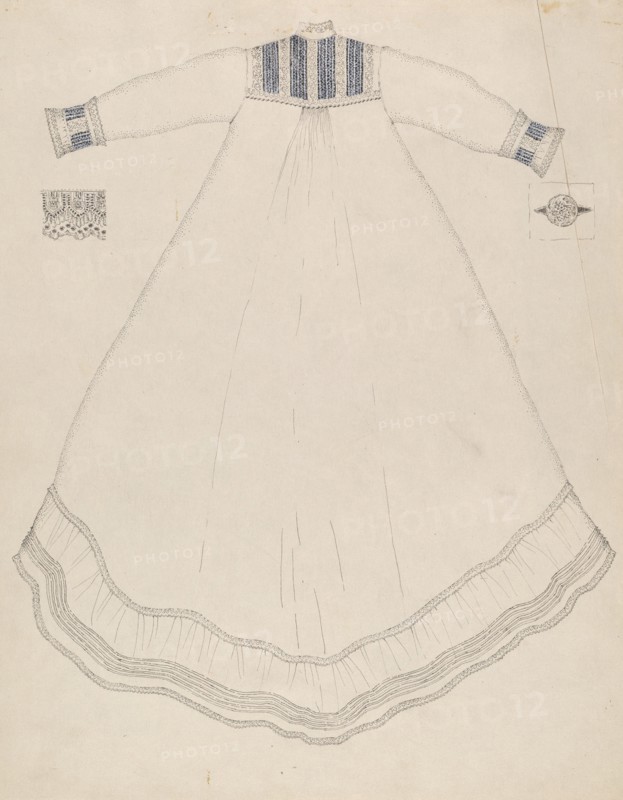Nightgown, 1935/1942. Creator: Evelyn Bailey.