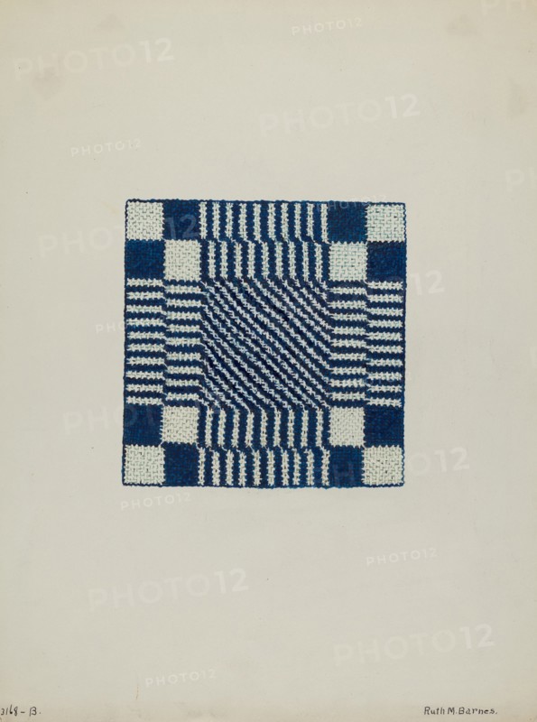 Coverlet (Section of), c. 1940. Creator: Ruth M. Barnes.