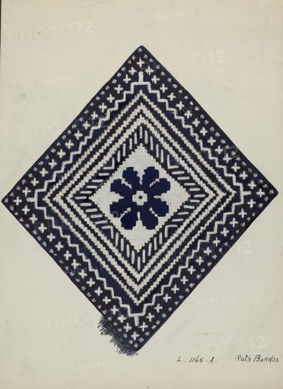 Coverlet, c. 1936. Creator: Ruth M. Barnes.