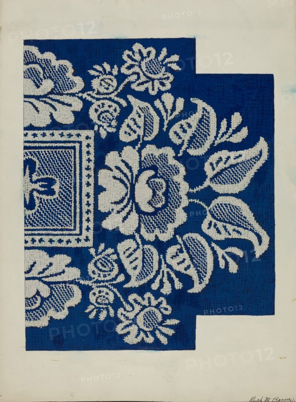 Coverlet, c. 1937. Creator: Ruth M. Barnes.