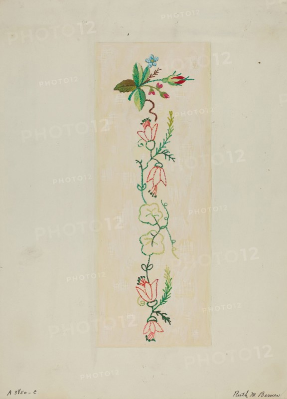 Sampler, c. 1937. Creator: Ruth M. Barnes.