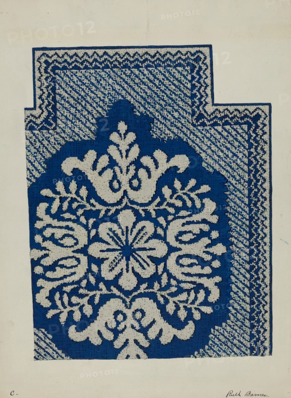 Coverlet, c. 1937. Creator: Ruth M. Barnes.