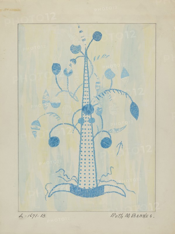 Coverlet, c. 1936. Creator: Ruth M. Barnes.
