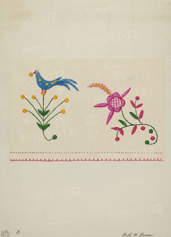 Table Scarf, c. 1937. Creator: Ruth M. Barnes.