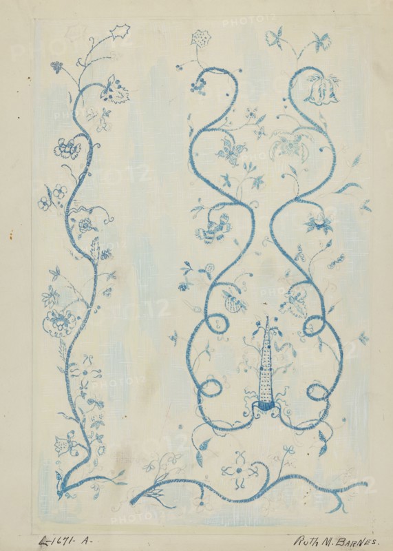 Coverlet, c. 1936. Creator: Ruth M. Barnes.