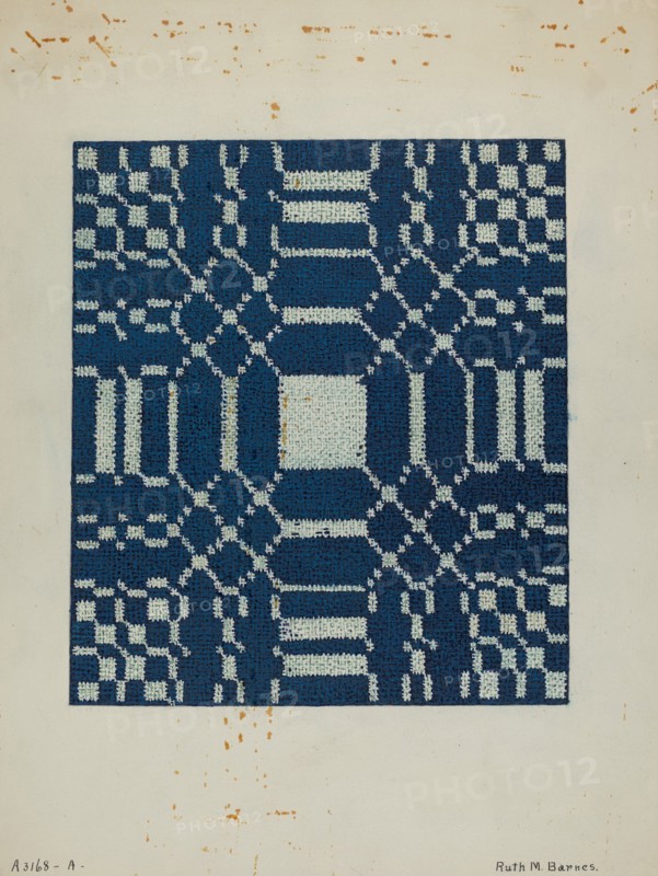 Coverlet, c. 1940. Creator: Ruth M. Barnes.