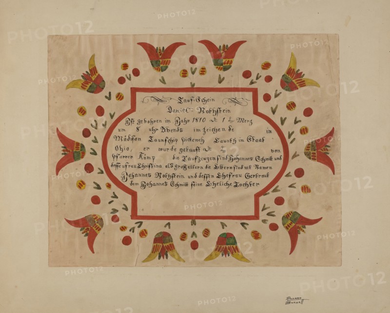 Fraktur, 1935/1942. Creator: Richard Barnett.
