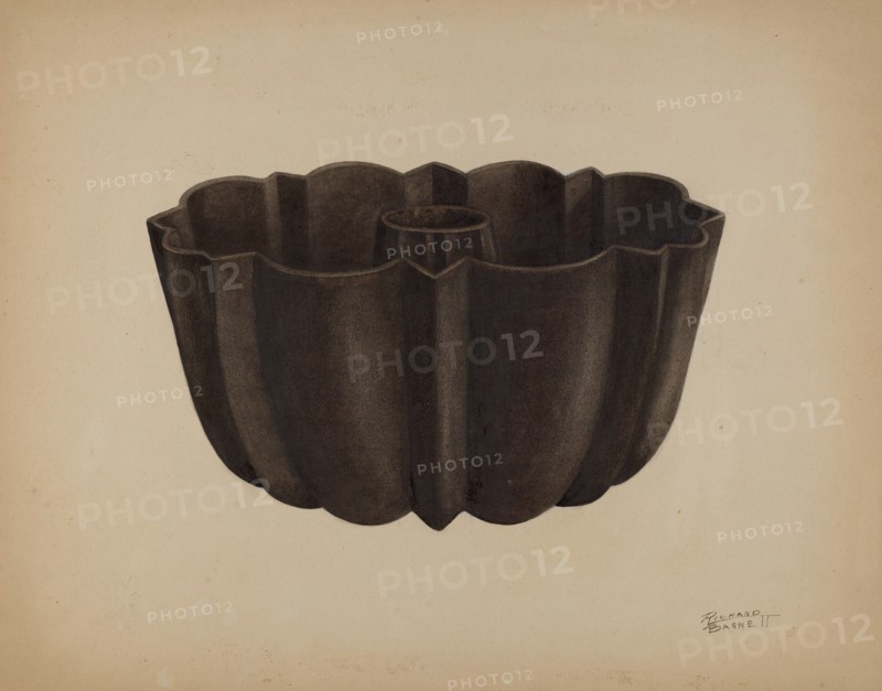 Cake Pan, c. 1938. Creator: Richard Barnett.