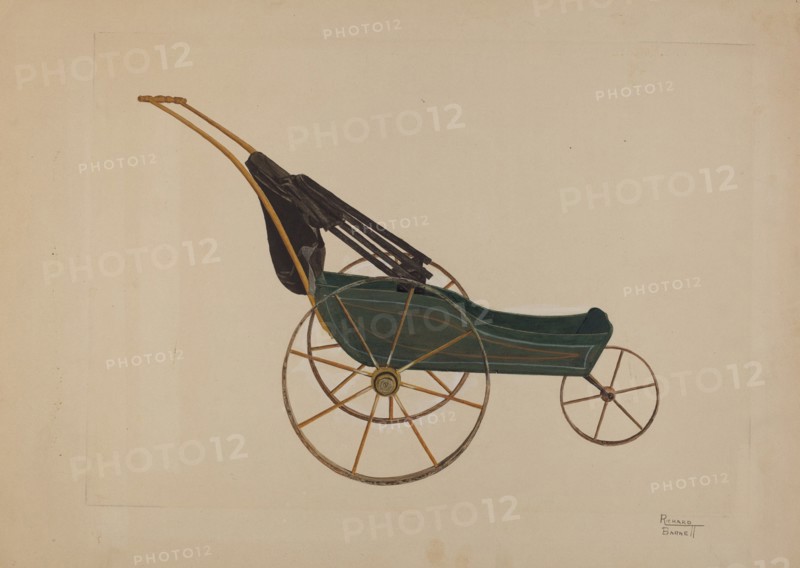 Doll Buggy, c. 1938. Creator: Richard Barnett.