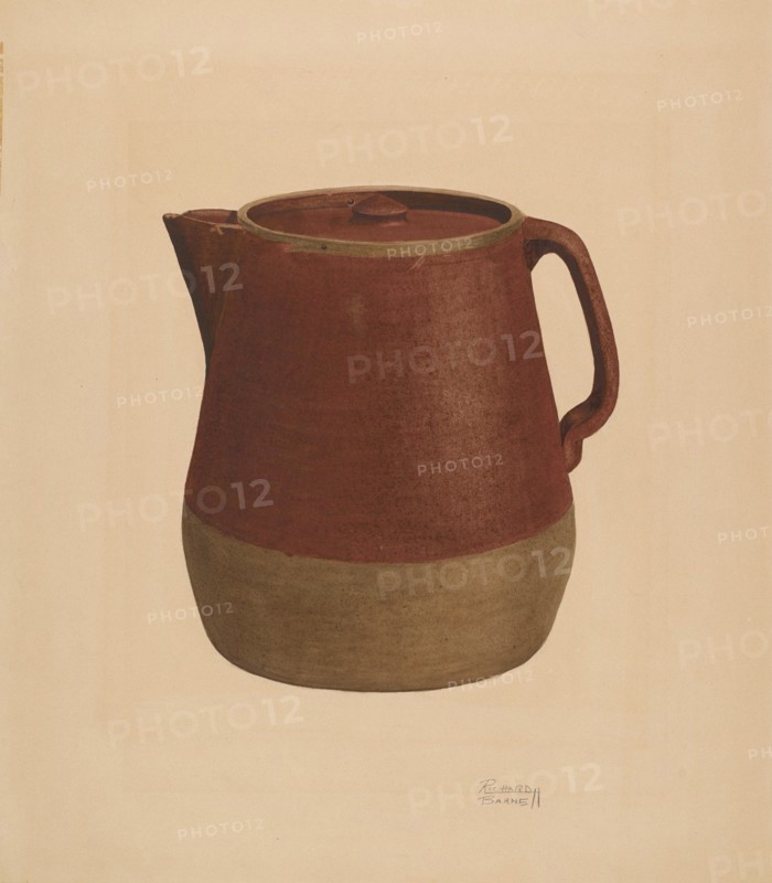 Coffee Pot, c. 1938. Creator: Richard Barnett.