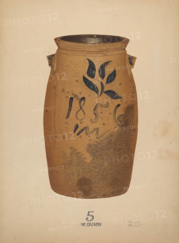 Five Gallon Churn, c. 1937. Creator: Richard Barnett.