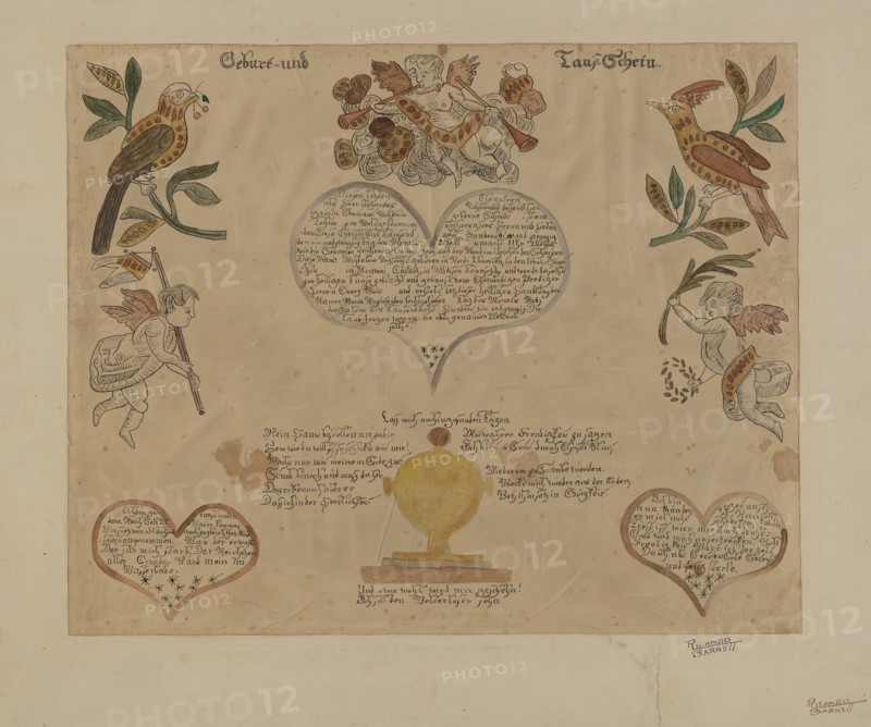 Fraktur, 1935/1942. Creator: Richard Barnett.