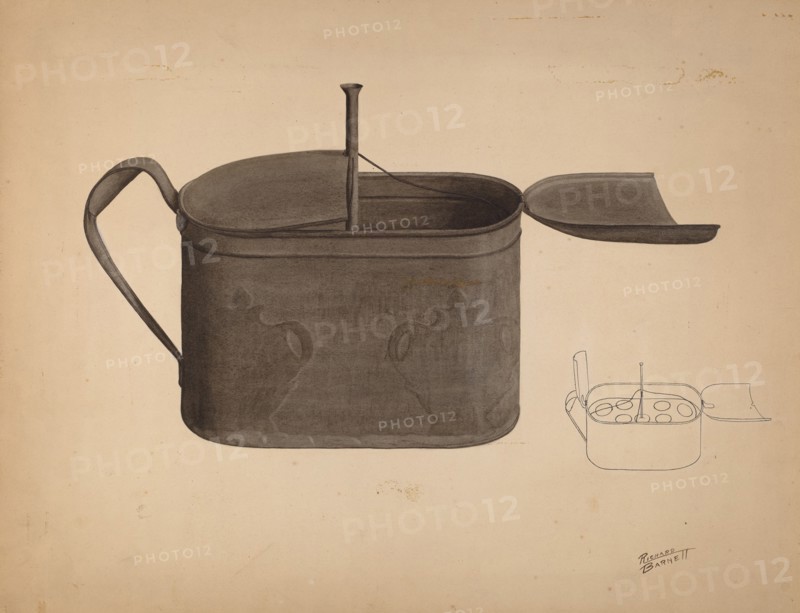 Tin Egg Boiler, c. 1938. Creator: Richard Barnett.