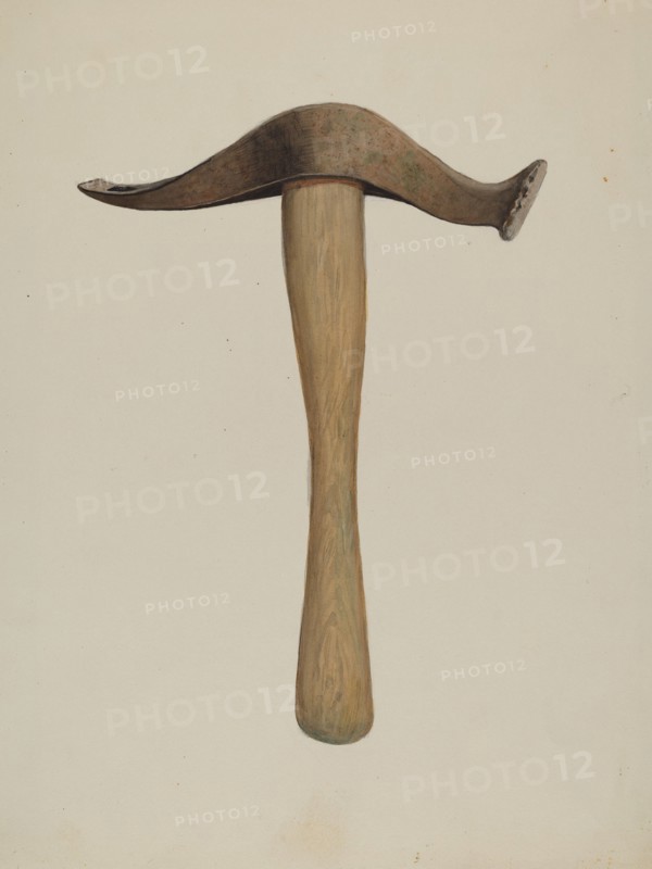 Adze, c. 1940. Creator: Dana Bartlett.