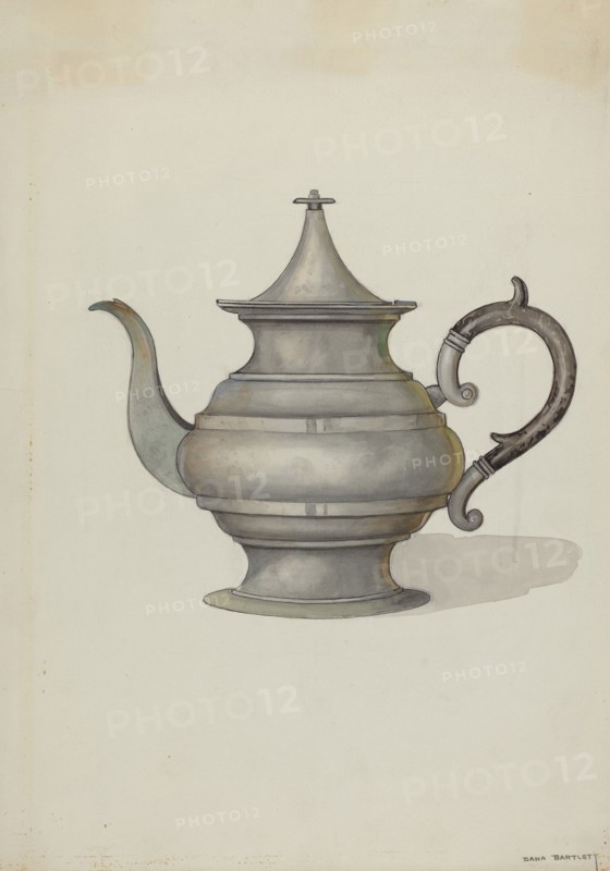 Pewter Teapot, c. 1937. Creator: Dana Bartlett.
