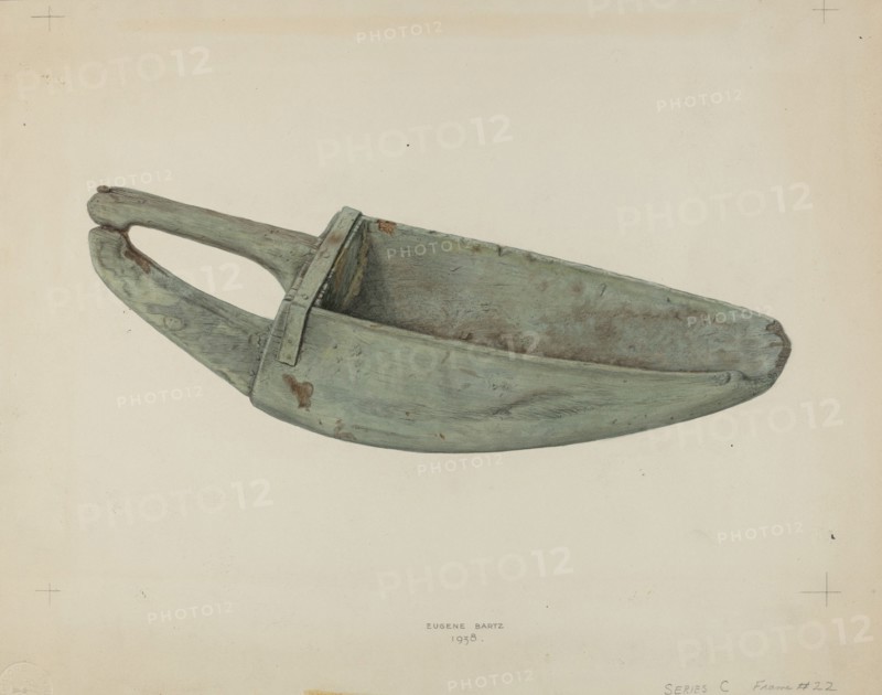 Wooden Scoop, 1938. Creator: Eugene Bartz.