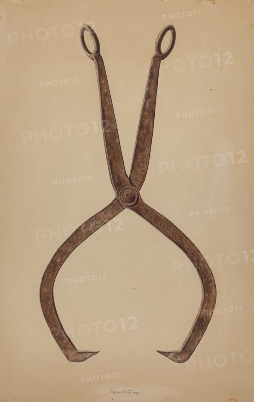 Ice Tongs, 1939. Creator: Eugene Bartz.