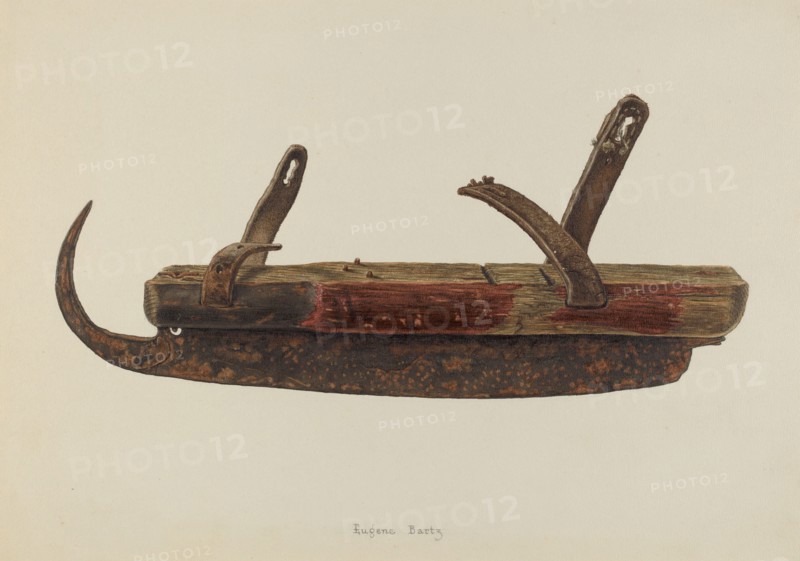 Ice Skate, c. 1938. Creator: Eugene Bartz.