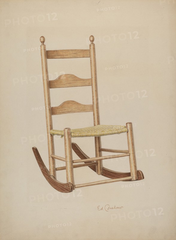 Rocking Chair, 1941. Creator: Edward Bashaw.