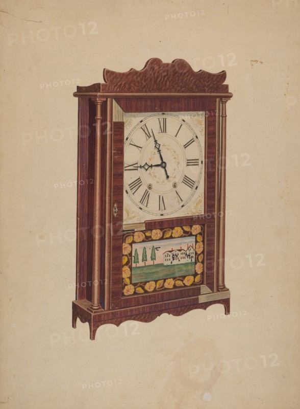 Shelf Clock, c. 1939. Creator: Edward Bashaw.
