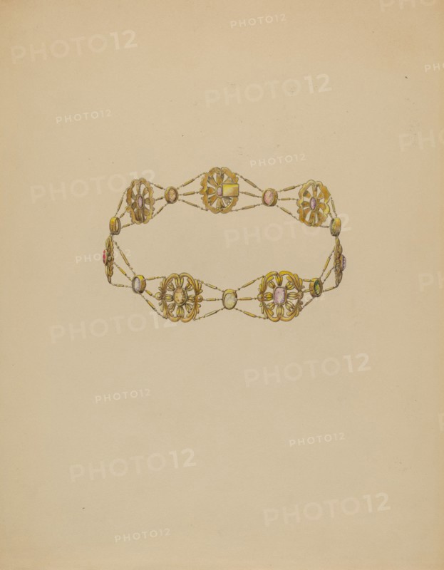 Necklace, c. 1936. Creator: Doris Beer.