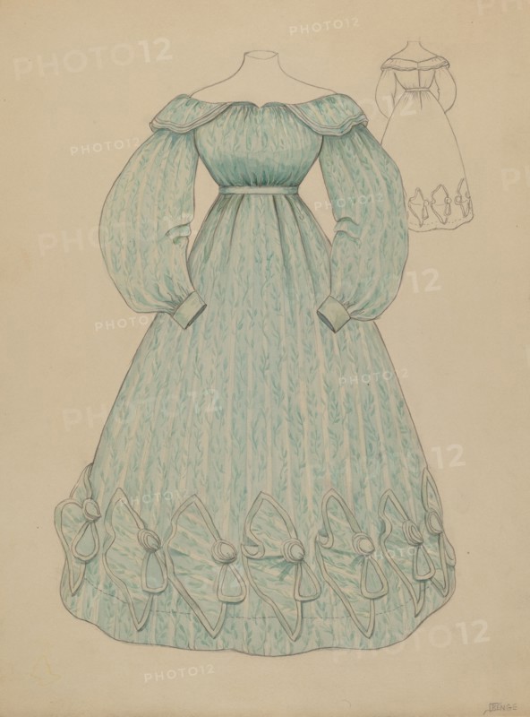 Dress, c. 1936. Creator: Jessie M. Benge.