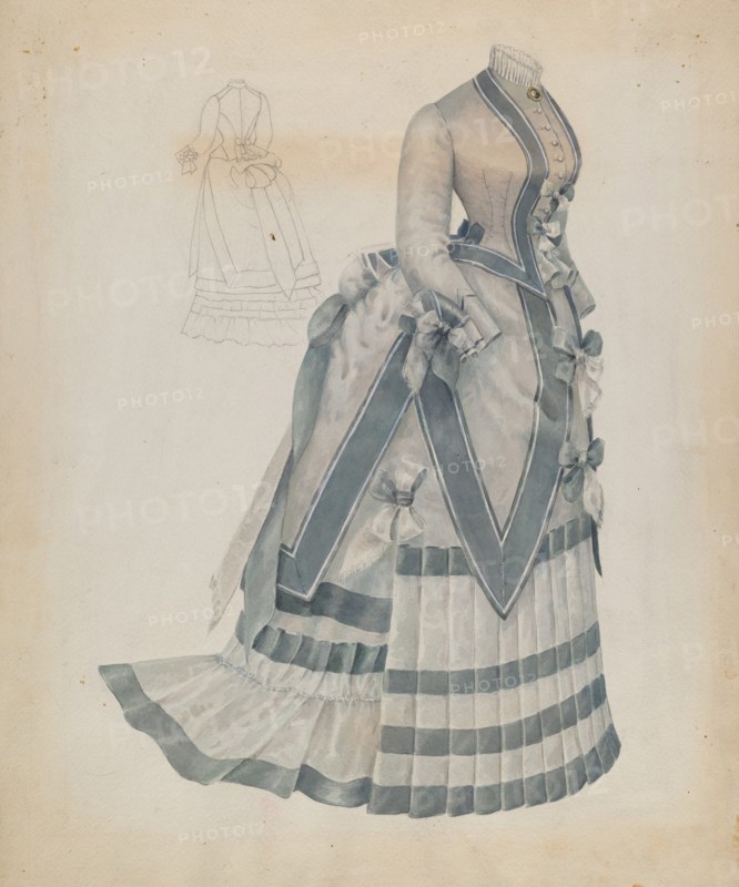 Dress, c. 1937. Creator: Jessie M. Benge.