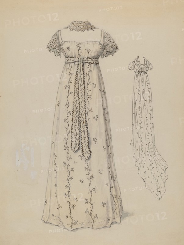 Dress, c. 1936. Creator: Jessie M. Benge.