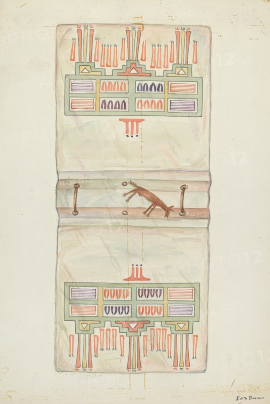 Parchment Book Cover, 1935/1942. Creator: Edith Towner.