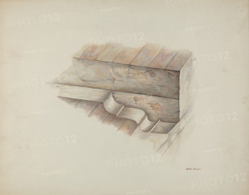 Corbel, 1939. Creator: Edith Towner.