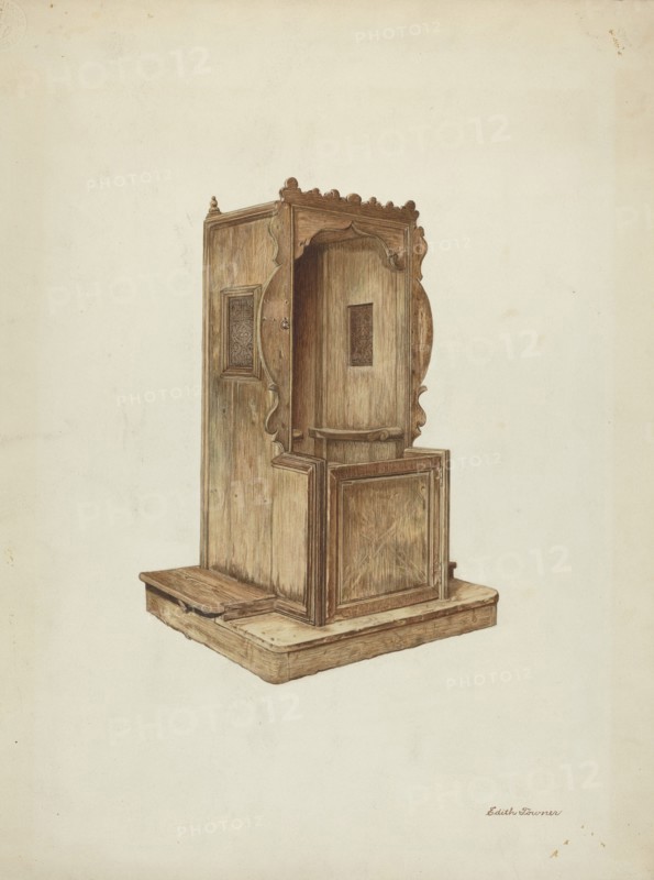 Confessional, 1939/1940. Creator: Edith Towner.
