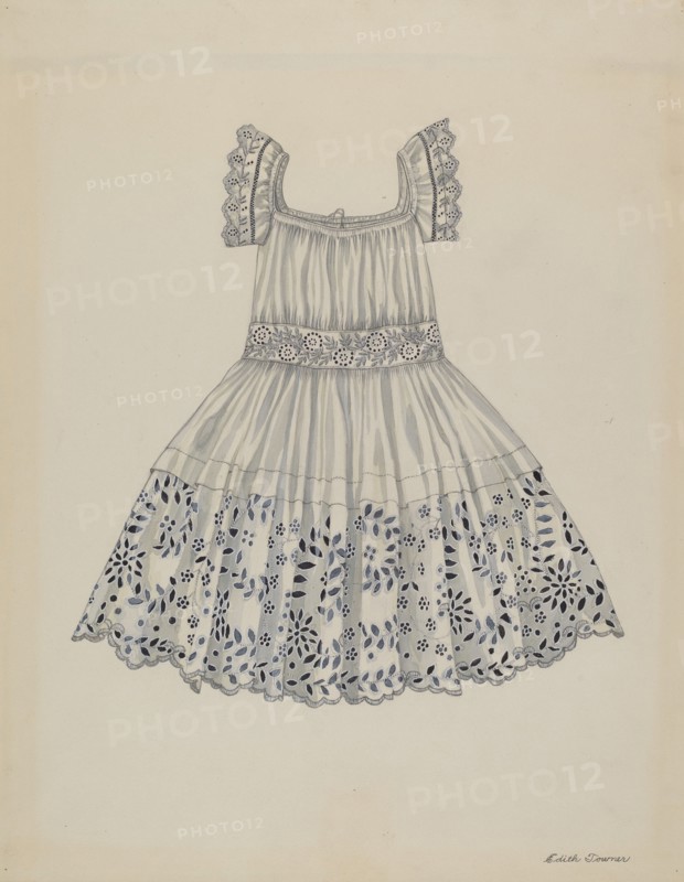 Infant's Dress, c. 1937. Creator: Edith Towner.