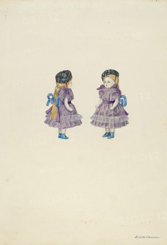 Doll of Bisque, c. 1937. Creator: Edith Towner.