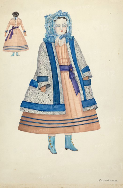 Doll: "Rose Bates", 1935/1942. Creator: Edith Towner.