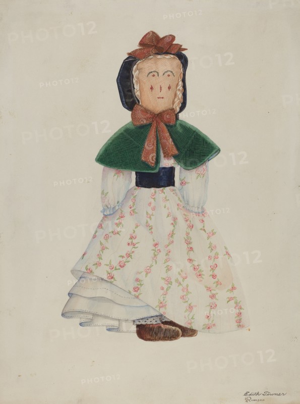 Doll: "Maggie Bentley", c. 1937. Creator: Edith Towner.