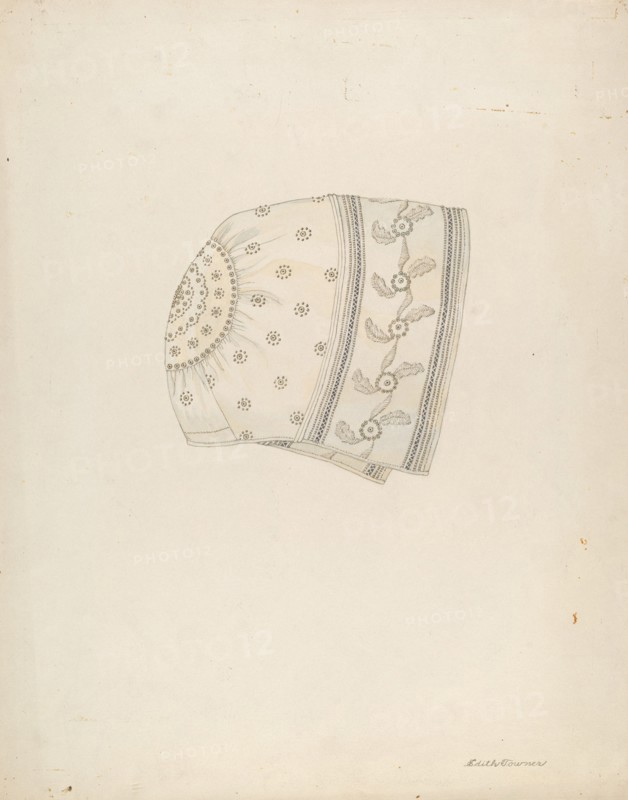 Baby's Bonnet, c. 1937. Creator: Edith Towner.