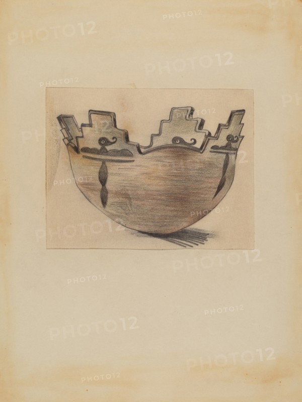 Ceremonial Bowl, 1935. Creator: Michael Trekur.