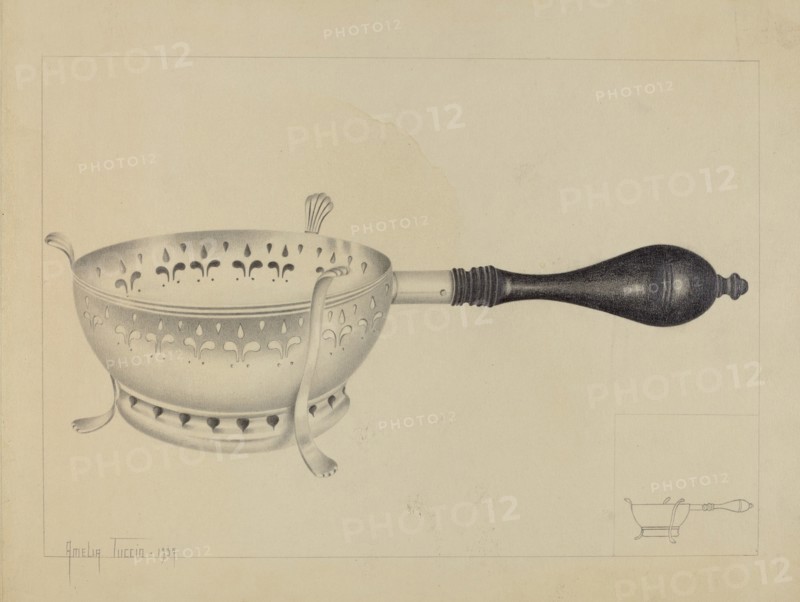 Silver Brazier, c. 1937. Creator: Amelia Tuccio.