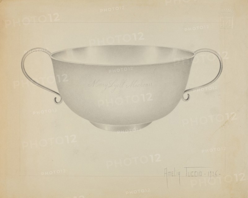 Silver Bowl, 1936. Creator: Amelia Tuccio.