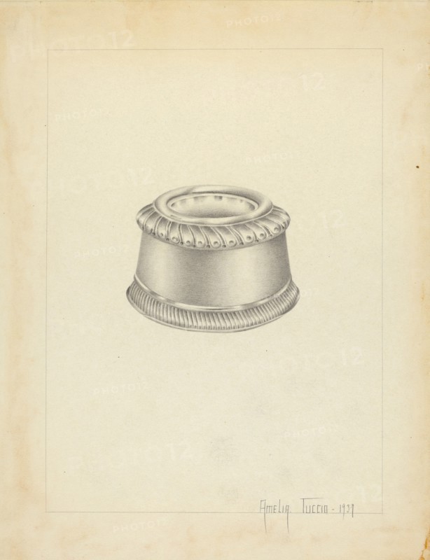 Silver Salt Trencher, 1937. Creator: Amelia Tuccio.